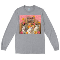 Heather Grey just a girl who loves goats tumbler Long Sleeve Tee - TumblerDesignByShophia