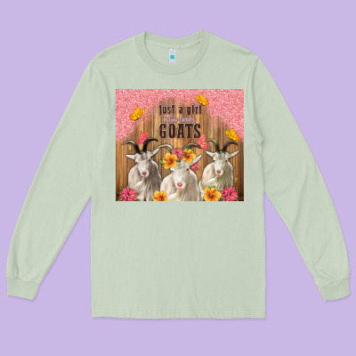 Just A Girl Who Loves Goats Tumbler Long Sleeve Tee Designed By Tumblerdesignbyshophia