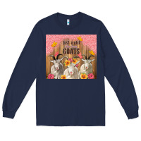 Navy just a girl who loves goats tumbler Long Sleeve Tee - TumblerDesignByShophia