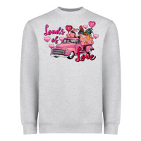 Loads Of Love Valentine's Day Farm Truck Heavyweight Sweatshirt | Teevron