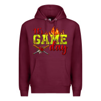 Burgundy It's Game Day Softball Premium Hoodie - BundleAndBundleShop