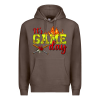 Coffee It's Game Day Softball Premium Hoodie - BundleAndBundleShop