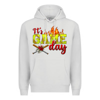 Dove Grey It's Game Day Softball Premium Hoodie - BundleAndBundleShop