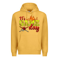 Mustard It's Game Day Softball Premium Hoodie - BundleAndBundleShop
