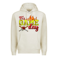 Oatmeal Heather It's Game Day Softball Premium Hoodie - BundleAndBundleShop