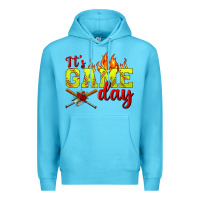 Ocean Blue It's Game Day Softball Premium Hoodie - BundleAndBundleShop