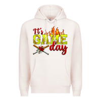Pale Pink It's Game Day Softball Premium Hoodie - BundleAndBundleShop