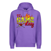 Purple It's Game Day Softball Premium Hoodie - BundleAndBundleShop