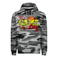 Slate Camo It's Game Day Softball Premium Hoodie - BundleAndBundleShop