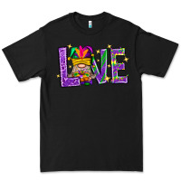 Black Mardi Gras Love With Gnome Premium Tee - BundleAndBundleShop
