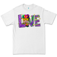 White Mardi Gras Love With Gnome Premium Tee - BundleAndBundleShop