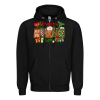 Black Christmas Nurse Crew Zipper Hoodie - FaDigitalArtStudio