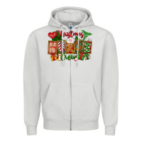 Dove Grey Christmas Nurse Crew Zipper Hoodie - FaDigitalArtStudio