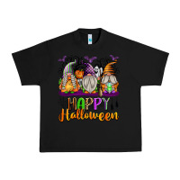 Black Happy Halloween Gnomes Urban Heavy Tee - texasbilliewilder