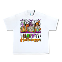 White Happy Halloween Gnomes Urban Heavy Tee - texasbilliewilder