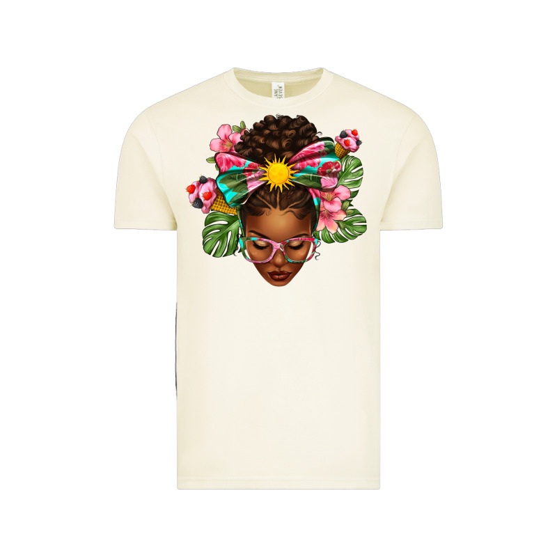 Afro Woman Summer Vintage Tee by texasbilliewilder | Teevron