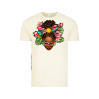 Vintage Arctic Afro Woman Summer Vintage Tee - texasbilliewilder