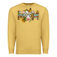 Antique Gold Western Baby Calf Mom With Sunflower Mother's Day Premium Sweatshirt - LillyAllenDesigns
