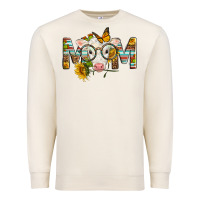 Sandshell Western Baby Calf Mom With Sunflower Mother's Day Premium Sweatshirt - LillyAllenDesigns
