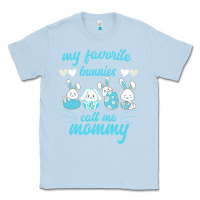 Dusty Blue My Favorite Bunnies Call Me Mommy Classic Tee - Bettercallsaul