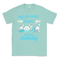 Seafoam My Favorite Bunnies Call Me Mommy Classic Tee - Bettercallsaul