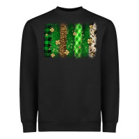Black St. Patrick's Day brushstroke Heavyweight Sweatshirt - OliviaCreatesArt