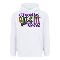 White almost bat shit crayz Heavyweight Hoodie - SublimationCraftShop