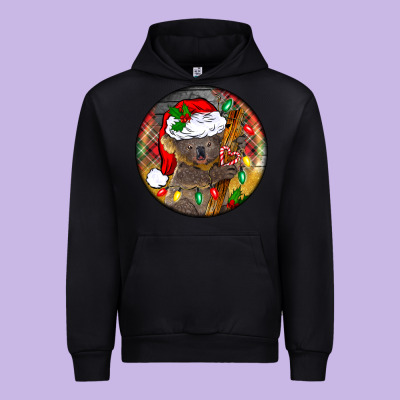Christmas Koala Urban Hoodie Designed By Barkaloodesign