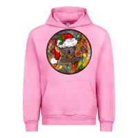 Fuchsia Pink Christmas koala Urban Hoodie - BarkalooDesign