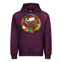 Mauve Wine Christmas koala Urban Hoodie - BarkalooDesign