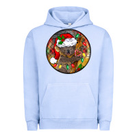 Pigment Grape Ice Christmas koala Urban Hoodie - BarkalooDesign
