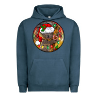Pigment Midnight Navy Christmas koala Urban Hoodie - BarkalooDesign