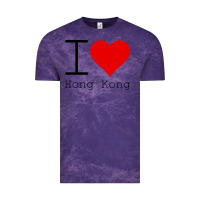 Cloud Purple i love hong kong Vintage Tee - artisFamous