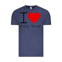 Vintage Denim i love hong kong Vintage Tee - artisFamous