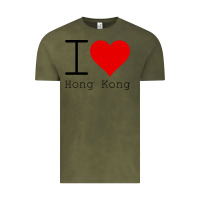 Vintage Olive i love hong kong Vintage Tee - artisFamous
