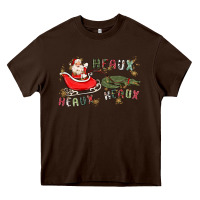 Chocolate Brown heaux heaux heaux Heavy Core Tee - MaliasSmallBusiness