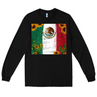 Black cactus sunflower mexican flag z Long Sleeve Tee - Jasminsmagicworld