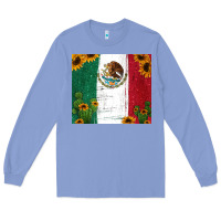Colony Blue cactus sunflower mexican flag z Long Sleeve Tee - Jasminsmagicworld