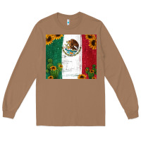 Toasted Coconut cactus sunflower mexican flag z Long Sleeve Tee - Jasminsmagicworld