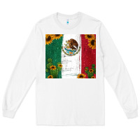 White cactus sunflower mexican flag z Long Sleeve Tee - Jasminsmagicworld