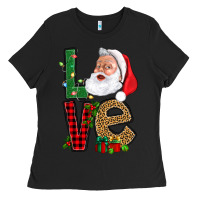 Love With Santa Portrait Ladies Tee | Teevron