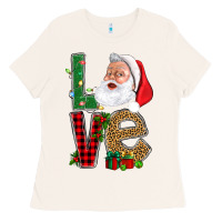 Bone Love With Santa Portrait Ladies Tee - BundleAndBundleShop