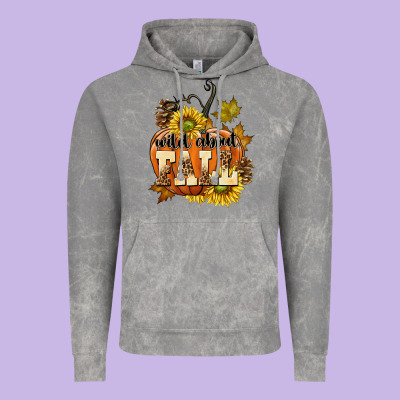 Wild About Fall Vintage Hoodie Designed By Texasbilliewilder
