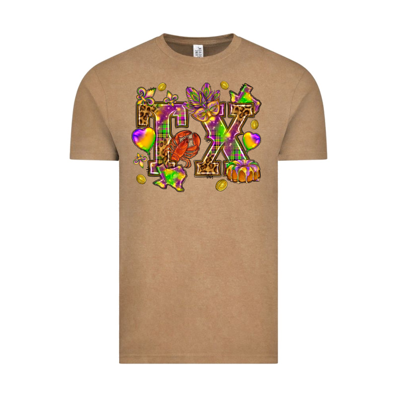 Texas Mardi Gras Vintage Tee by NancyCooperArtShop | Teevron