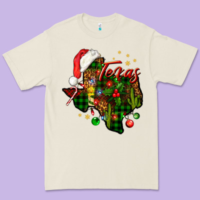 Christmas Western Texas Map Premium Tee Designed By Bundleandbundleshop