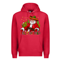 Cardinal Feliz Navidad Santa With Cactus Premium Hoodie - BundleAndBundleShop