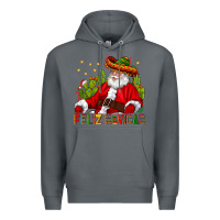 Rock Feliz Navidad Santa With Cactus Premium Hoodie - BundleAndBundleShop