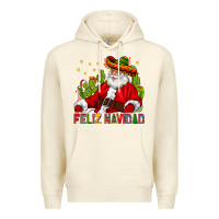 Feliz Navidad Santa With Cactus Premium Hoodie | Teevron