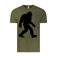 Vintage Olive bigfoot in black design Vintage Tee - artisFamous