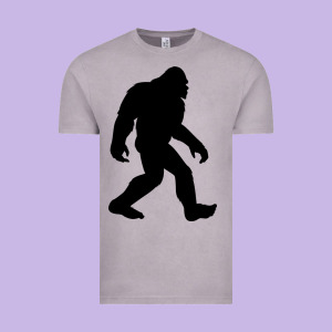 Bigfoot In Black Design Vintage Tee Designed By Artisfamous